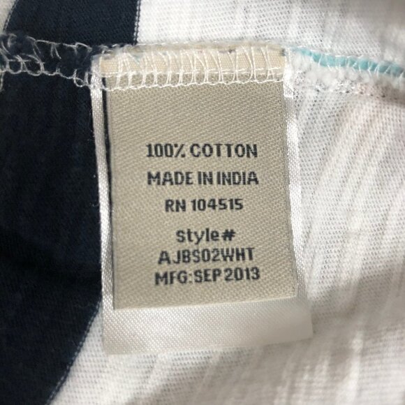 Colours by Alexander Julian Men's Black White Stripe Pullover Shirt Size M - Picture 4 of 4